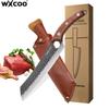 WXCOO High Carbon Stainless Steel Butcher Knife Multifunctional Boning Knife for Fruits Meat Cleaver Kitchen Knife Cooking Tool
