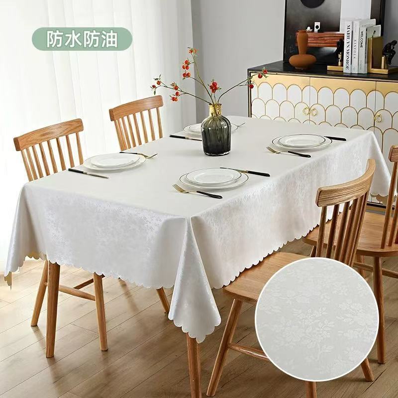 High end countryside style hotel wedding tablecloth Non washable household tables mat Printed design rectangular desk cover
