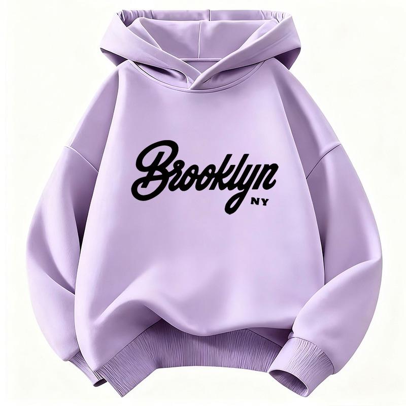 Streetwear Brooklyn Letter Printed Fashion Hoodie Kids Children's Sweatshirt Hoody Casual Hoodies for Boys Girls Clothes