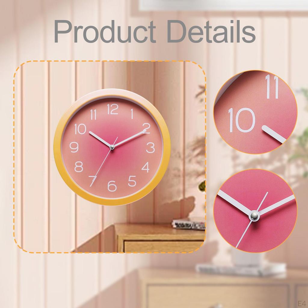 Ceas de Perete Decorativ de Modă de 10 Inch Portabil Agățat Fără Baterie pentru Bar Bucătărie Cafenea