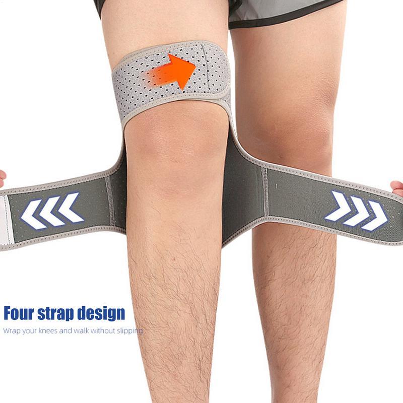 Knee Booster Brace Breathable Lift Spring Knee Brace Elderly Walking Support Protect Fixed Booster Pad For Cycling