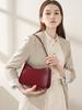 Niche Design Women's Handbag Genuine Leather Baguette Bag  Luxury Design French Underarm Bag Shoulder Vintage Armpit Bag