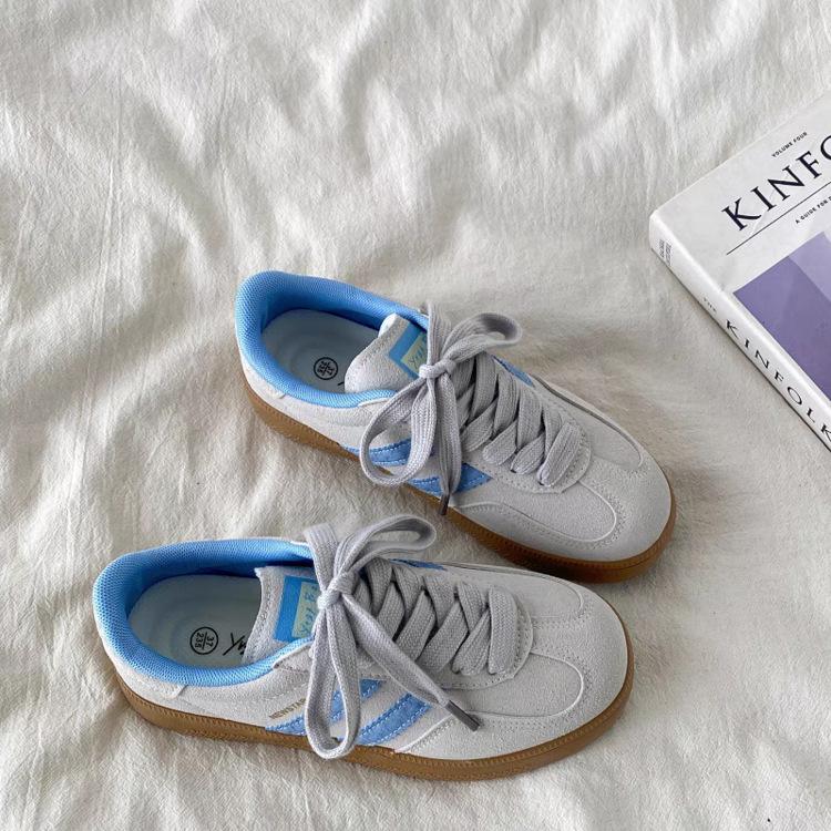 Zhao Ruth's same skateboard shoes women's trend ins versatile casual shoes Hong Kong style students thick-soled heightening sports shoes