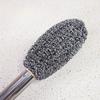Stainless Steel Brush with Extended Handle - Durable, Non-Toxic| Essential for Thorough Cleaning of Toilets and Kitchens | Ergonomic Grip