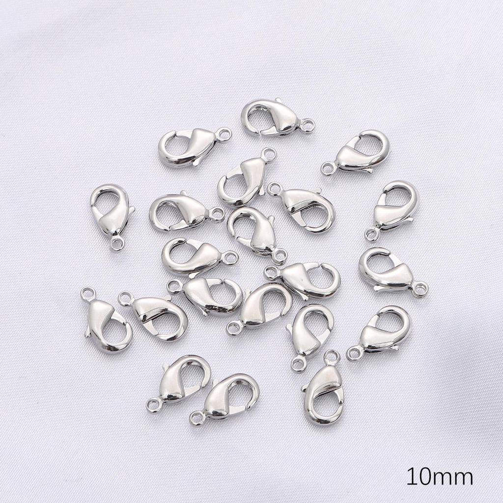 14/18K Gold-Filled Lobster Clasp End Cap, 9-Pin Open Jump Ring, Extension Chain for Handmade Jewelry DIY Accessories