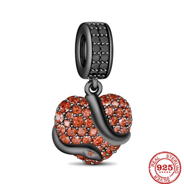 Halloween New Copper Thriller Party Skull Witch Pumpkin Cute Ghost Charm Beads Suitable For Diy Original Bracelet Making