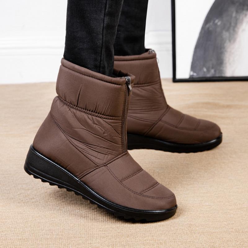 Plus Size Winter Warm Women's Snow Boots for Middle-Aged and Elderly Women Slip-On Waterproof Mom Shoes for Women
