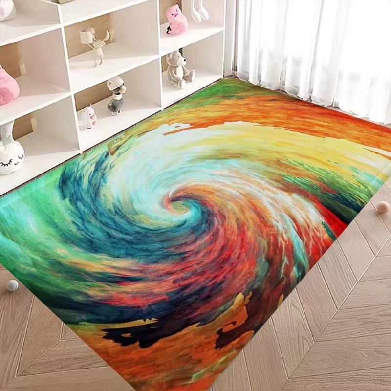 Bunte abstrakte Kunst Fußmatte Badezimmerteppich Kinderzimmer Schlafzimmer Dekoration Balkon Anti-Rutsch Fußmatte Wohnzimmer Nachttischteppiche