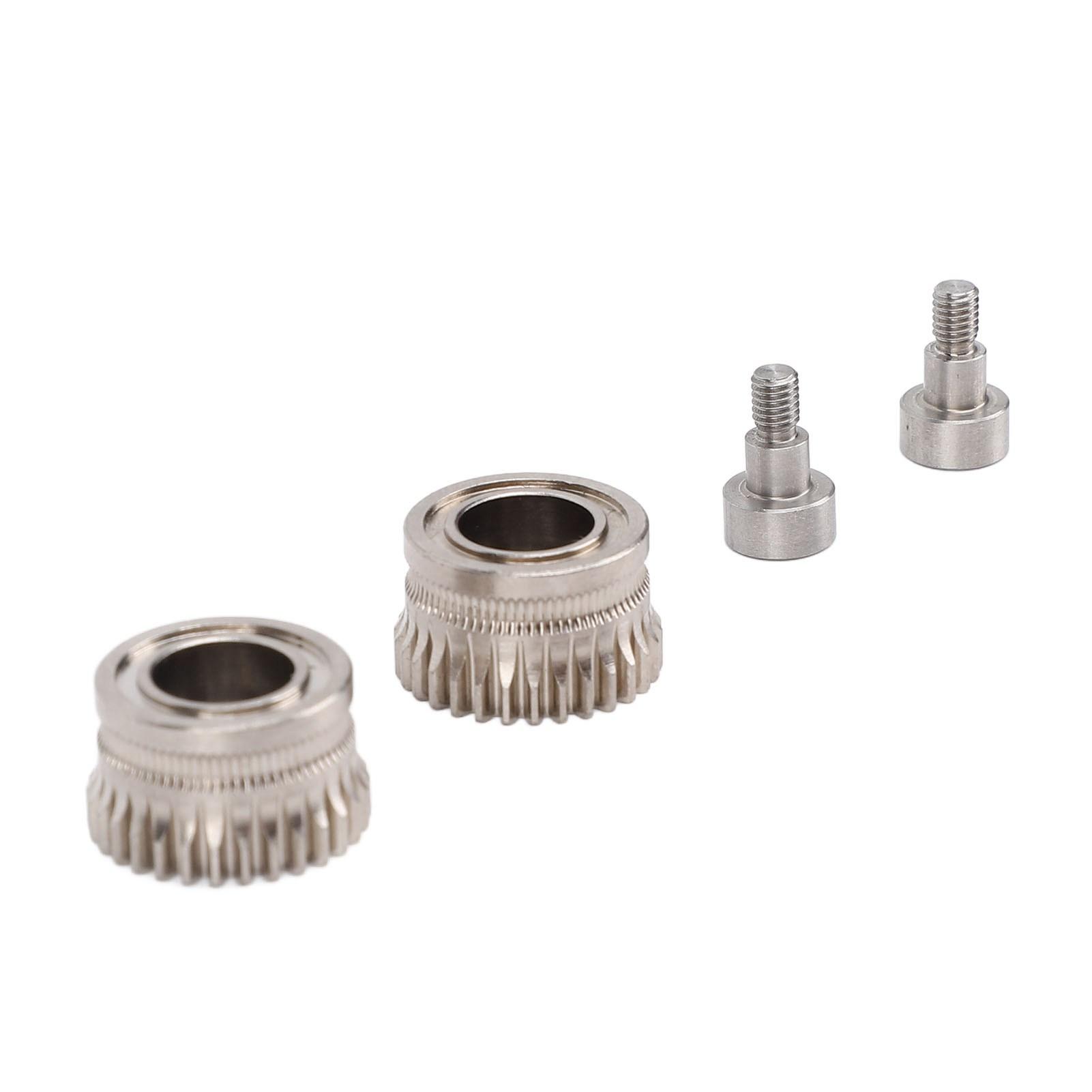 

Комплект шестерен экструдера Закаленная сталь Никелированное Полнометаллический Высокая твердость Замена для K1 Maximum Запчасти для 3D-принтера