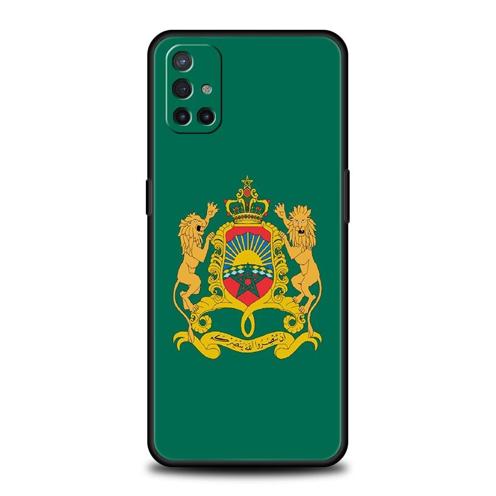 Morocco Flag Passport For OnePlus 10 Pro 9 8T 8 Nord N10 7 7T 9R Phone Case For 1+ Nord 2T CE 2 N100 N200 Z 5G Soft Black Cover