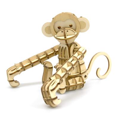 Monkey A 3D Wooden Puzzle and DIY Craft Kit for Kids and Adults Alike Educational Toy for Boys and Girls a Great 3D Art Piece and a Great Gift for