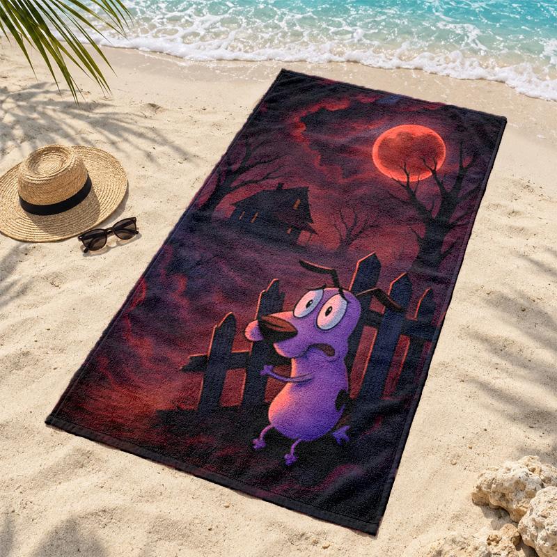 Brave Dog Microfiber Beach Towel Quick Dry Sand Free Lightweight Beach Towels for Travel Swimming Camping