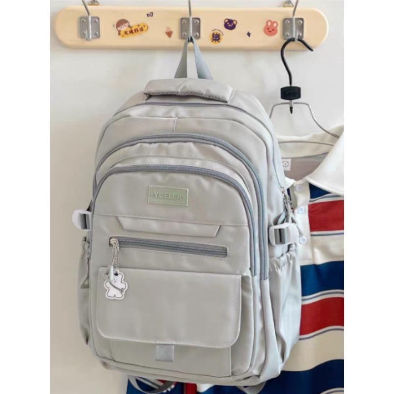 High Value Simple Casual Couple Travel Backpack Large Capacity Junior High School Students Multi-compartment Backpack Men