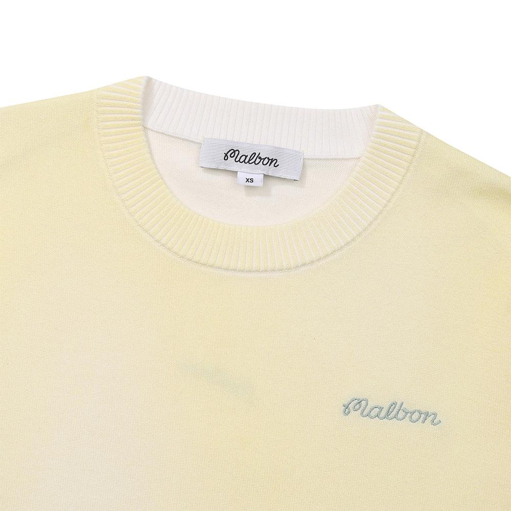 MALBON GOLF Women'S Dyed Dtp Round Knit Yellow (Woman)