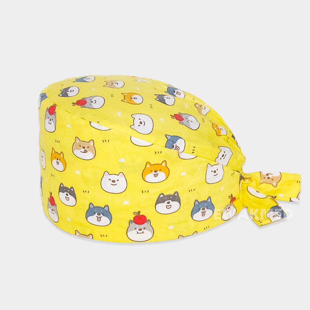 

Новая шапочка-скраб с мультяшным принтом животных, аксессуары для медсестер, медицинский салон красоты, зоомагазин, ветеринарная стоматологическая рабочая шапка, хлопковые женские хирургические шапочки для кормления One Size