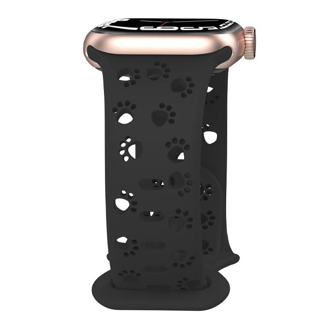 Dog Paw Silicone Strap for Apple Watch Band 49mm 46mm 45mm 44mm 41mm 40mm 38mm Correa Bracelet Series 10 9 8 7 6 5 4 3 SE Ultra2