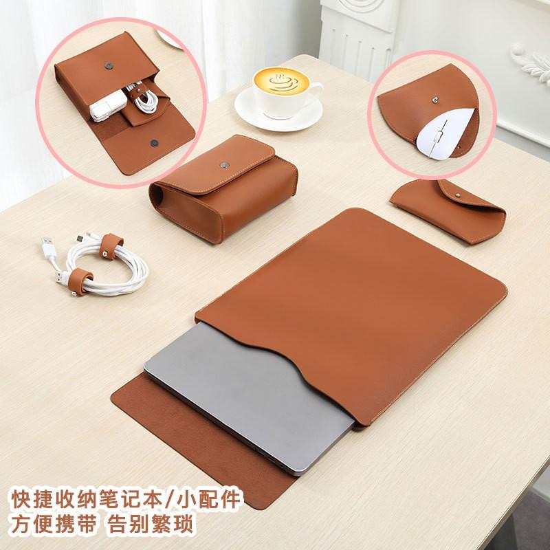 Laptop Sleeve Lock Edge Faux Leather MacBook Pro 13 Inch Lenovo Air