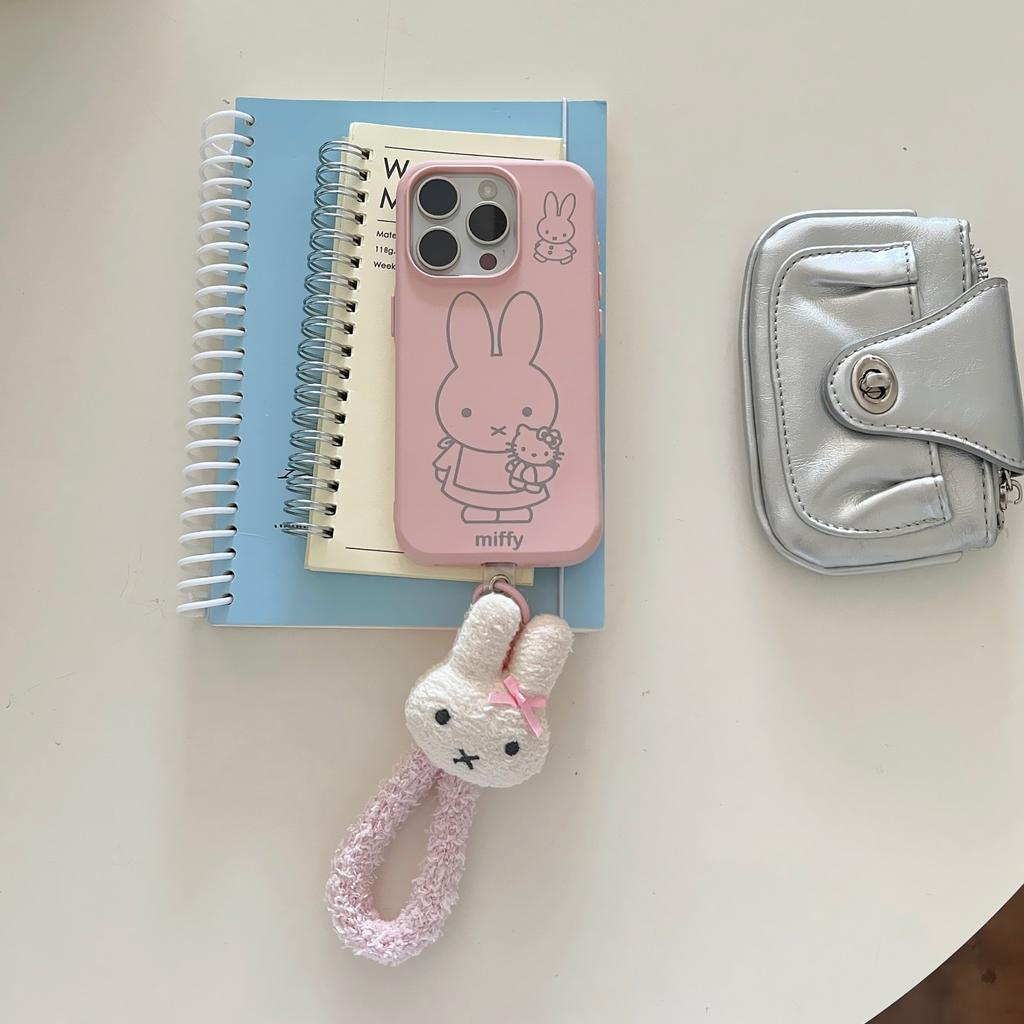 Pink line KT cat applies to iPhone16promax iPhone case 14 niche 15 protective case 17pro