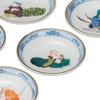 Kutani Ware Iwataya "Kutani Ware" Set of Plates (size 3) Seven Lucky Gods K8-29