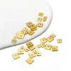 50 stuks Roestvrij Staal Goud Vierkant Platte Afstandhouders Kralen 4 mm 5 mm 6 mm 8 mm Losse Kralen Bedels voor Sieraden Maken DIY Armband Benodigdheden