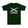 US Army Field Artillery Branch Insignia Crossed Cannons Veteran Graphic T-Shirt