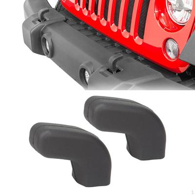 2 Pieces Front Tow Hooks Covers Accessories Easy To Install Spare Parts Rubber High Performance