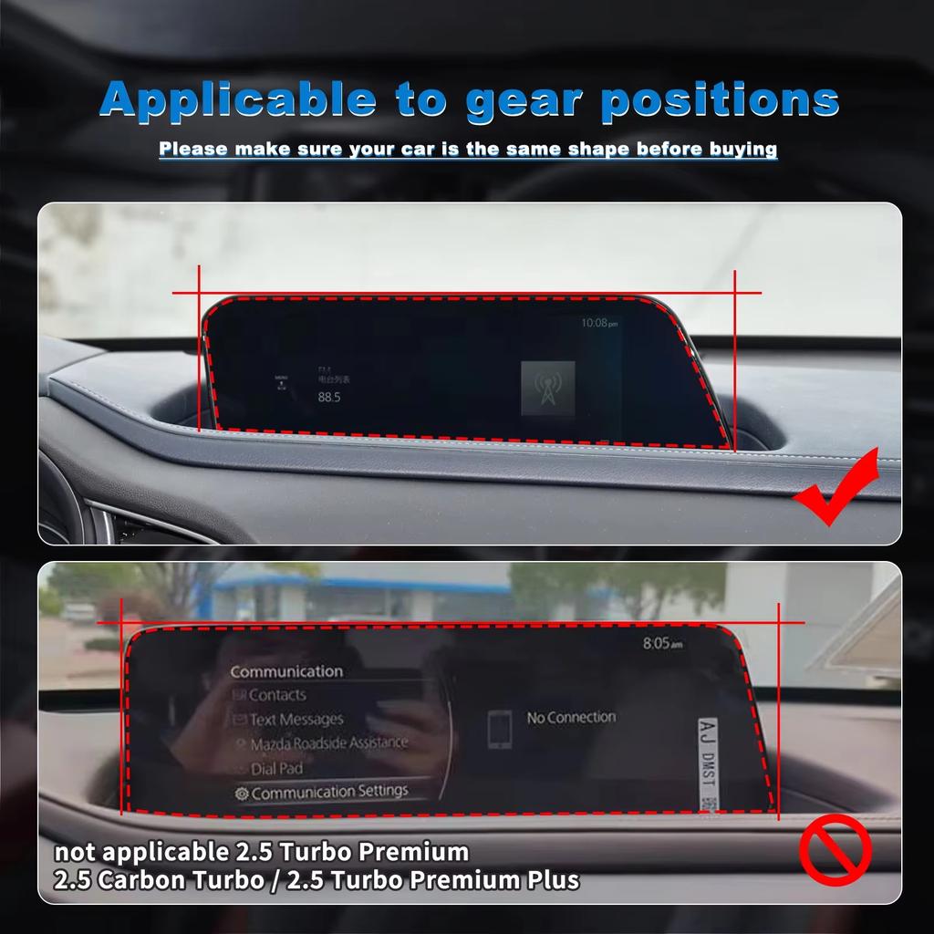 סרט הגנה פנימי נגד שריטות עבור MAZDA CX-30 2020-2024 Equator Sport Car אביזרי מסך קונסולה מרכזית TPU