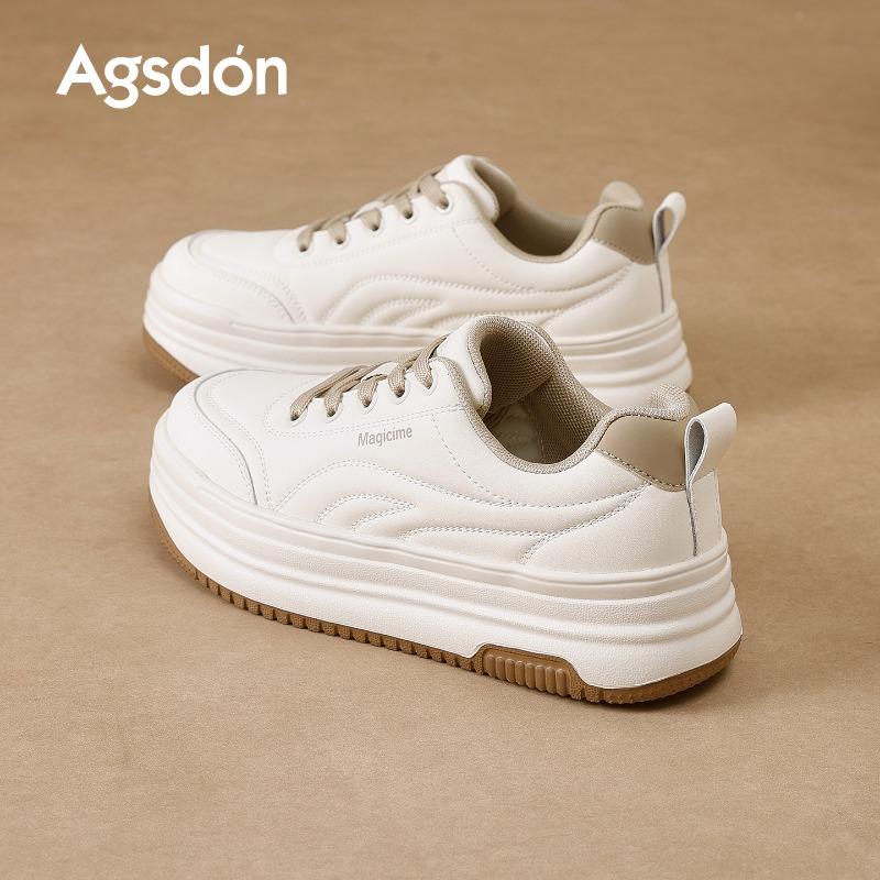 Little white shoes women's new spring platform muffin outdoor casual shoes white sports shoes