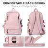 Mochila Versatile School Backpack for Teens Girls, Women Work Laptop Backpack, Neutral Simple for Middle High School College Bag