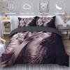 Skull Duvet Cover Golden Crown Bedding Set,3D Printed Halloween Skull With Two Beauty Quilt Cover Set,Crown Comforter Cover