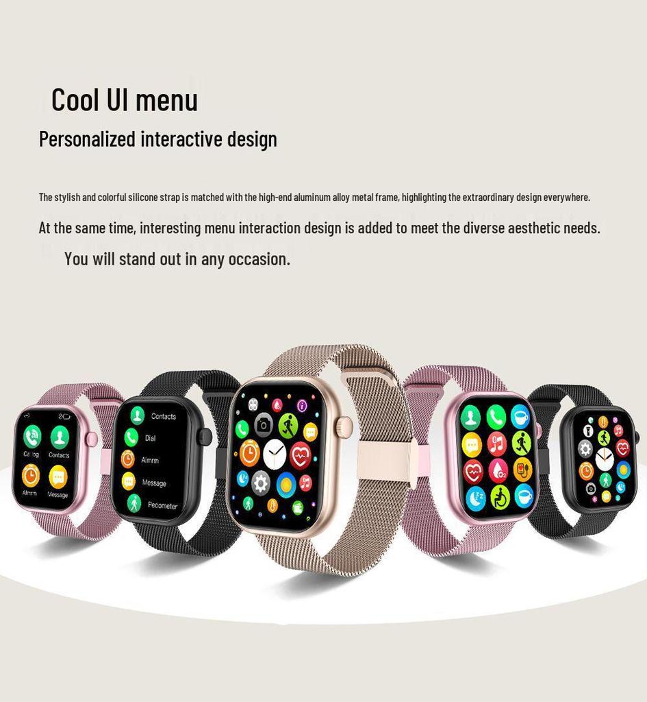 2025 Smartwatch Bracelet: Round Sport Bluetooth Heart Rate Tracker with Aluminum Alloy Design