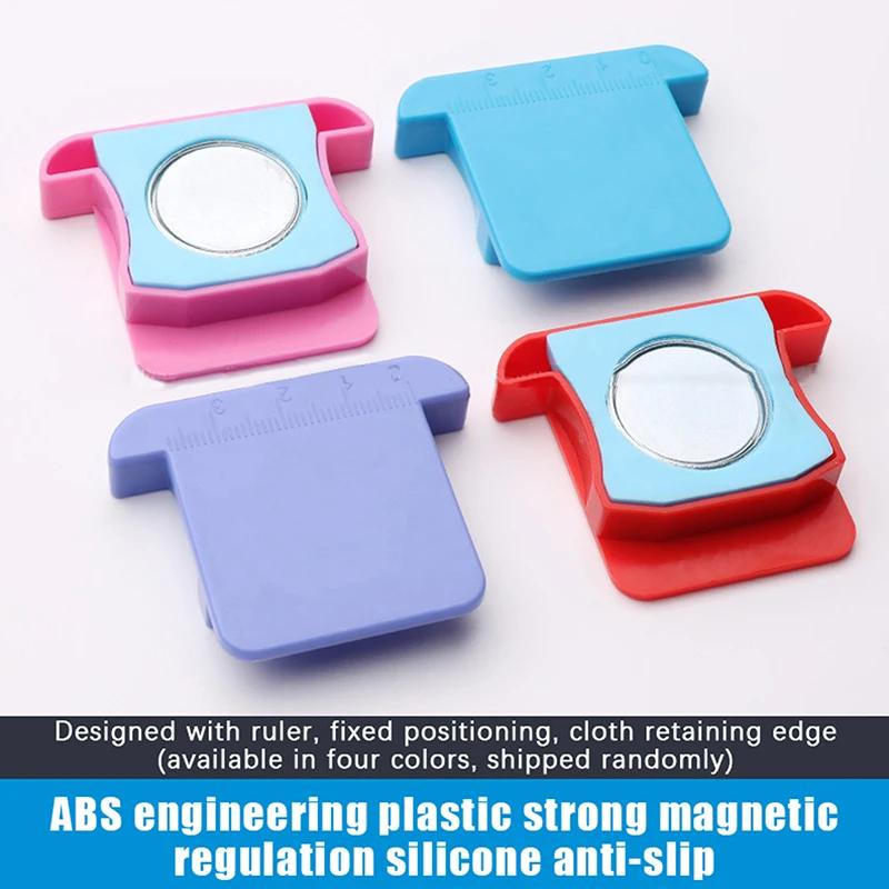 1Pc Multifucntional Industrial Sewing Machine Seam Guide with Magnet Guide Home Sewing Machine Hem Guide with Scale Random Color