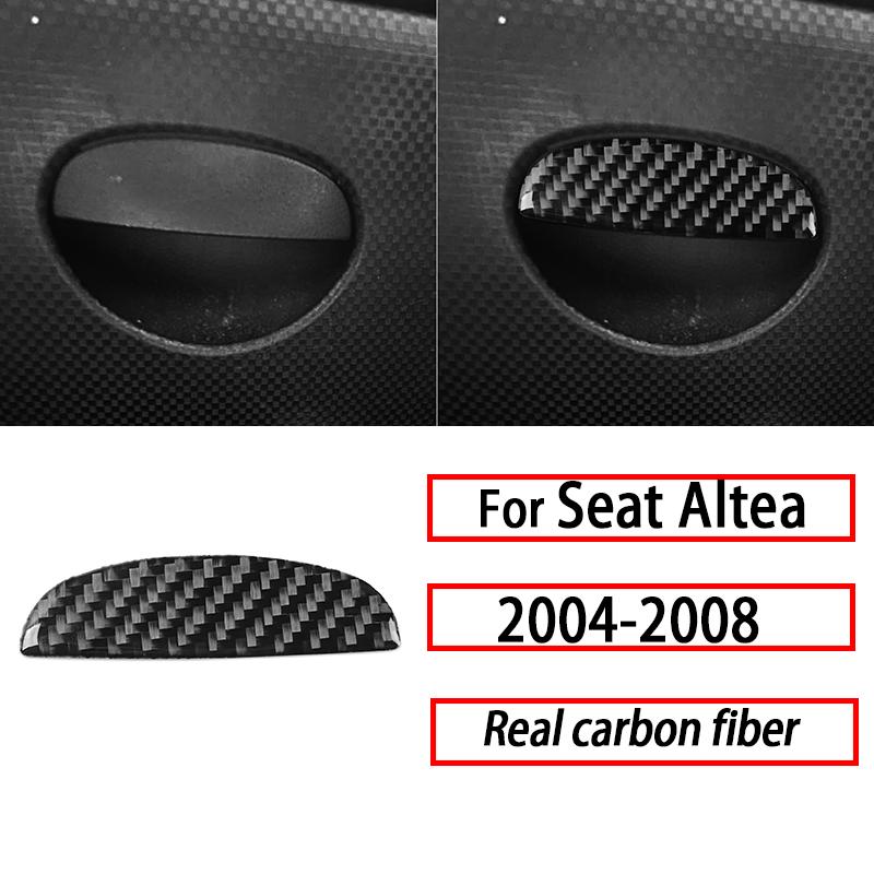 Pro Seat Altea 2004-2008 Díly do auta z uhlíkových vláken Středová konzola Větrací mřížky Panel CD Panel rychloměru Kliky dveří Dekorativní samolepky