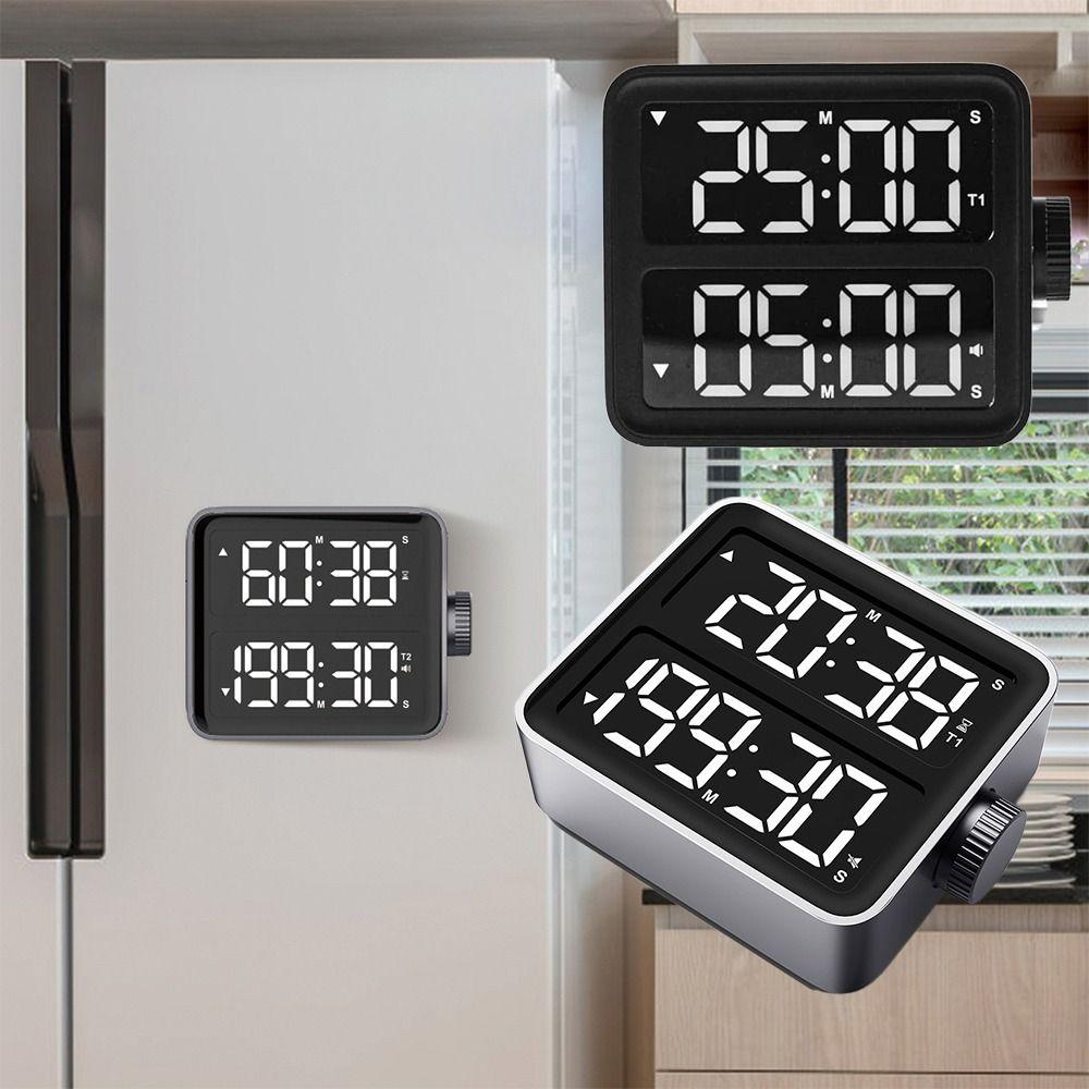 

Rechargeable Pomodoro Timer Minimal Alarm Clock Hot Visual Timer Office сірий