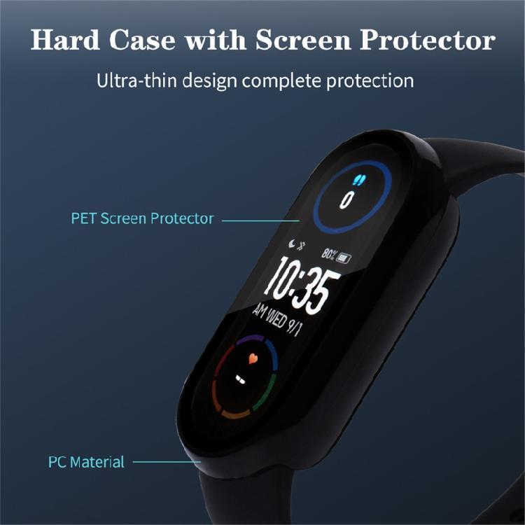 9D Film Glass for Mi band 3 4 5 6 Nfc Screen Protector Case+Film