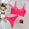 Hot-Selling Sexy Mesh Lingerie Set with Steel Support and Fishbone Design