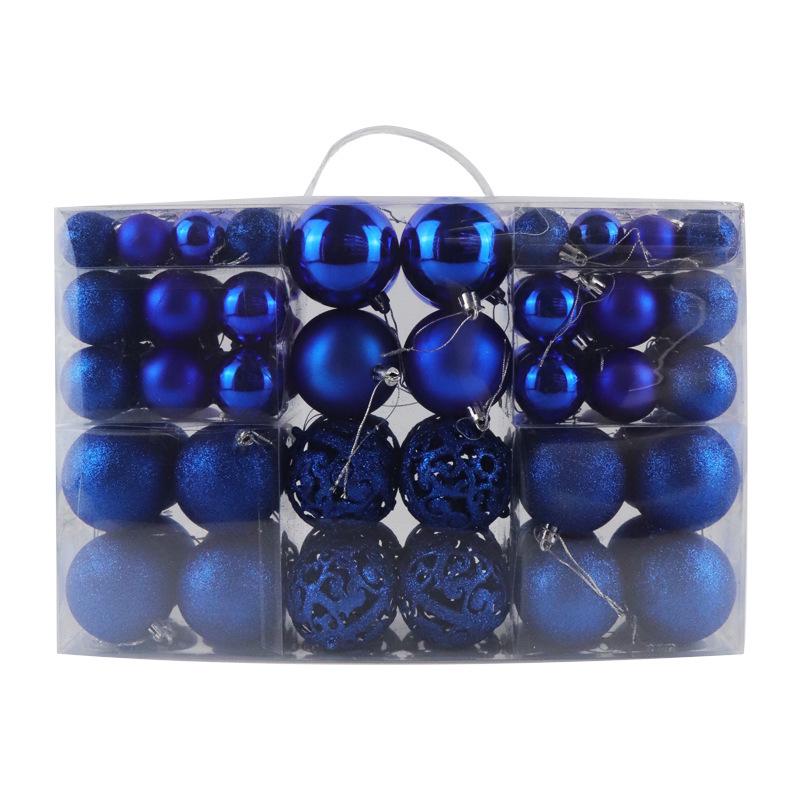 

Набор из 100 гальванизированных полых пластиковых рождественских украшений - шарики 3/4/6 см