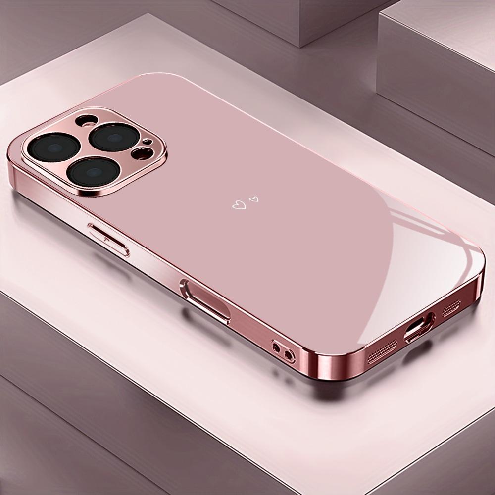 

Стеклянный чехол для телефона с узором в виде сердечек, подходит для iPhone 17 16 15 14 13 12 11 Pro/Max/Plus, противоударный задний чехол For iPhone 11PROMAX