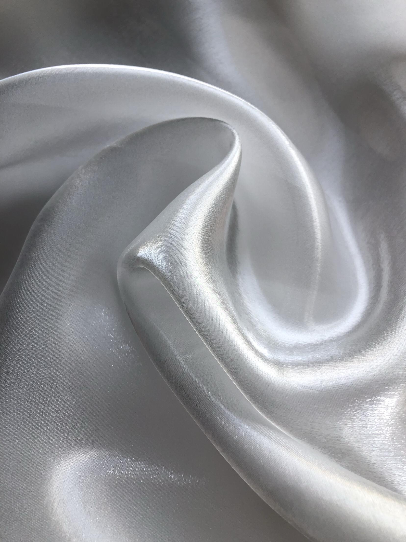 Кристальный Шелковый Сатин Гладкая Водная Сияющая Жидкость Жесткая Органза Ткани Свадебные Платья Формальные Платья Дизайнерская Одежда Ткани 1.5M&1M белый