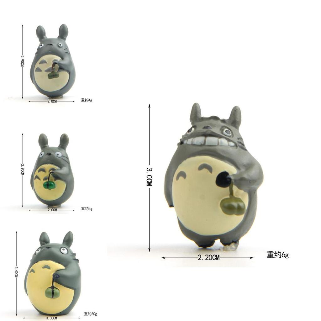 My Neighbor Totoro Zongzi Diy Resin Model With Leaf Top For Wedding And Party Decoration