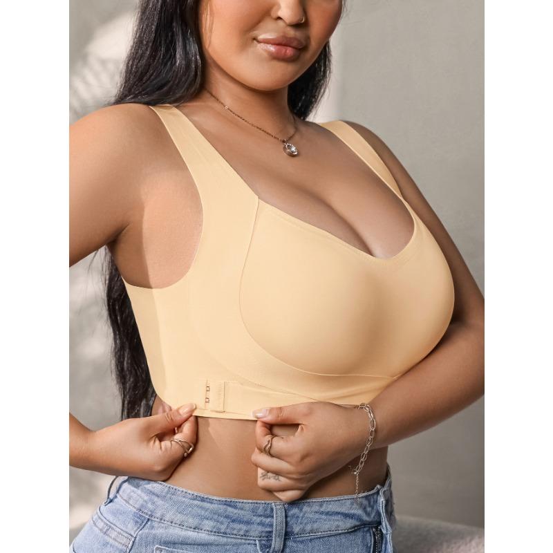 Übergröße Trägerloser Nahtloser Tank-Top-Stil Push-Up BH für Damen mit großer Brust