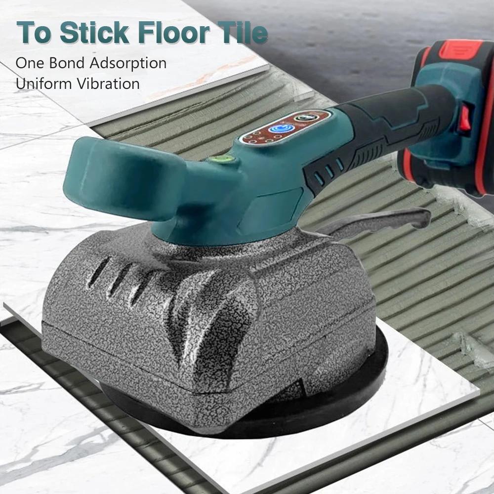 12VF 21VF Tile Tiling Machines Electric Wall Floor Tiles Laying Vibrating Tools Suction Cup Adjustable Automatic Floor Vibrators