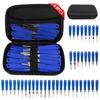 41PCS Electrical Pin Terminal Removal Tools Car Depinning Tool with Plastic Case for Connector Terminal Pin Removal Tool Kit