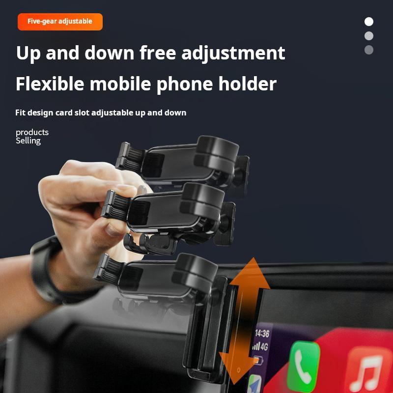 For Toyota Prado LC250 LHD 2025 2025 Car Phone Holder Mount With Storage Box Navigation Screen Fixed Mobile Phone Stand Holder