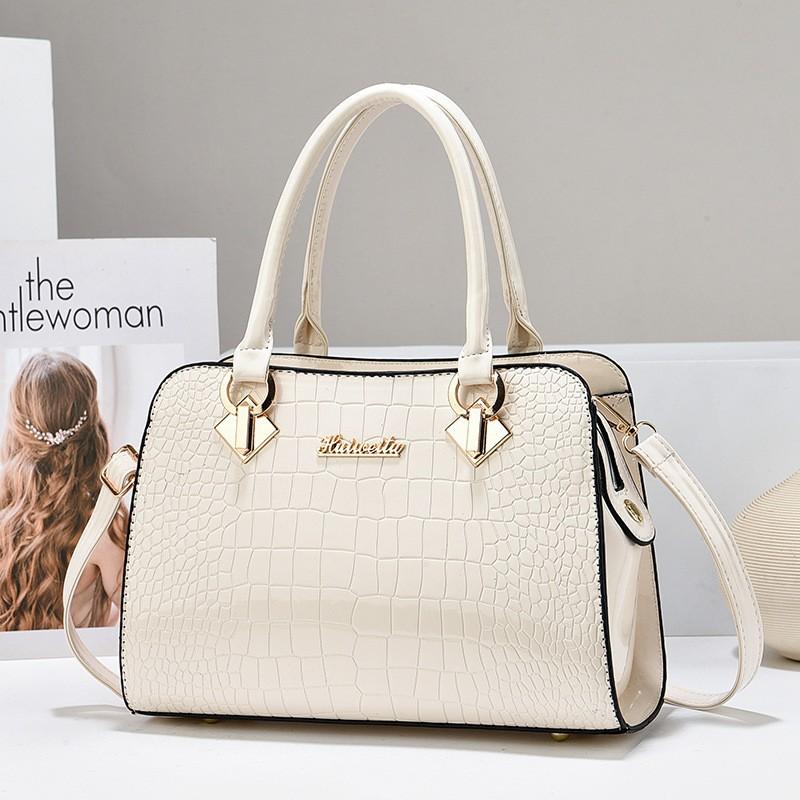 New Women's Purse With Shoulder Strap Elegant Fashi Ladies' Tote Handbag Faux Leather Crocodile Pattern Stylish bag