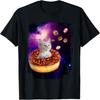 Cute Cat Inside Donut In Space Boys Girl - Kitty In Space Tee T-Shirt