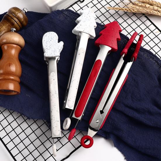 

Food Tongs Eco-friendly Heat Resistant Silicone Sturdy Cooking Kitchen Tongs for Home