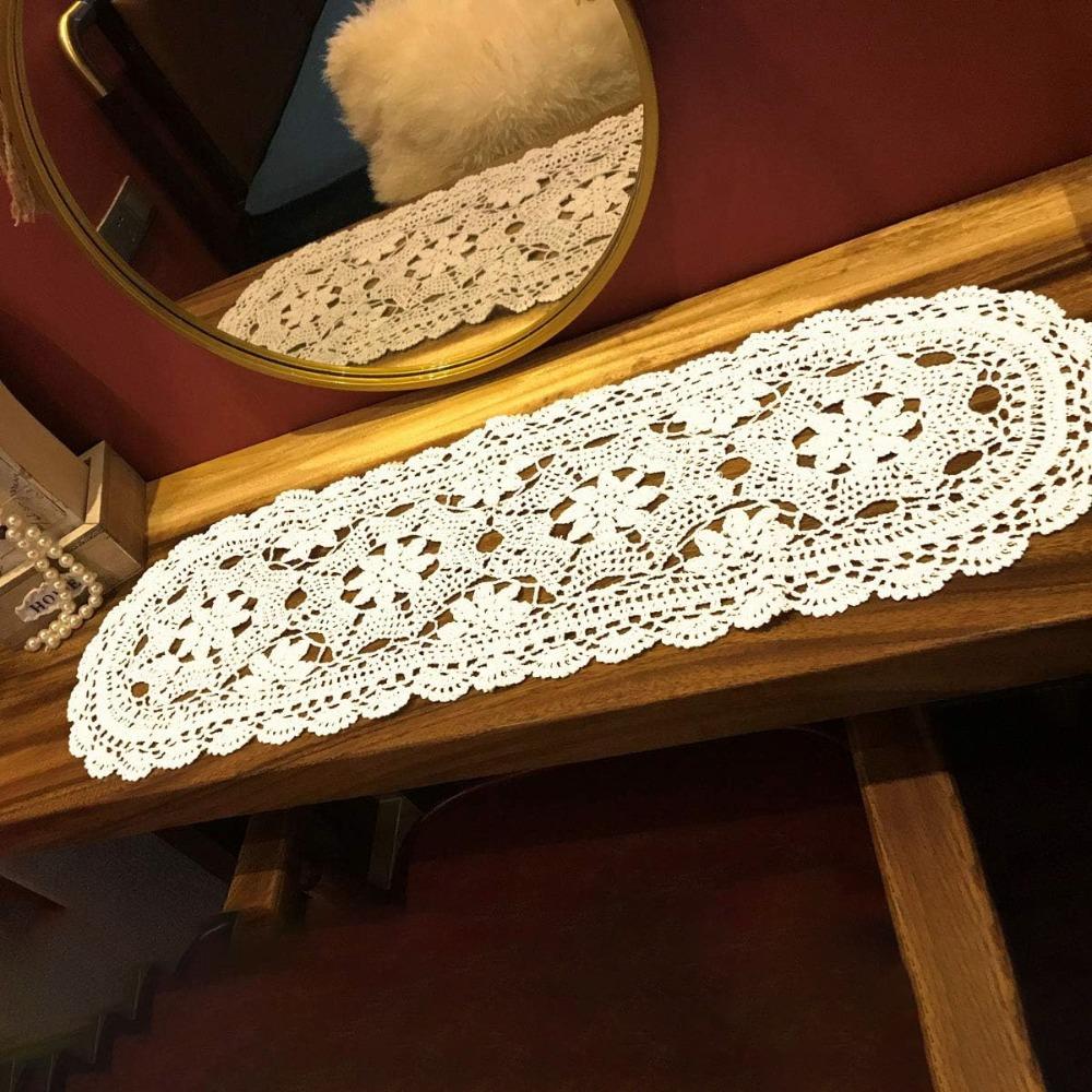 New Oval Crochet Doilies Crochet Cotton 35/40CM Crochet Placemats Handmade Doilies