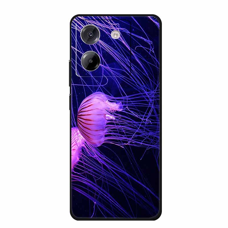 

For Xiaomi Poco M7 Pro 5G Case Fashion Flower Black Silicone Soft Phone Case For PocoM7 Pro Back Cover M 7 Pro Coque Shell 6.67 Poco M7 Pro 5G