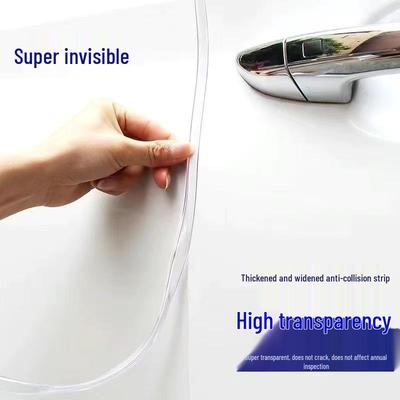 Tira Protectora Transparente para el Borde de la Puerta del Coche - Adhesivo Anticolisión, Antirayaduras